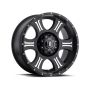 ICON 1020908150MB Shield 20x9 8x170 0mm Offset 5in BS 125.2mm Bore Satin Black/Machined Wheel