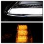 SPYDER 5087928 Projector Headlights - Sequential LED Turn Signal - Chrome