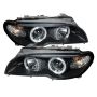 SPYDER 5077141 Projector Headlights - LED Halo - Black
