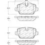 StopTech Street Select Brake Pads w/Hardware - Rear 11-16 Mini Cooper Countryman