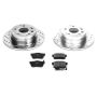 PowerStop K2383 Z23 Daily Driver Carbon-Fiber Ceramic Brake Pad and Drilled & Slotted Rotor Kit