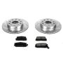PowerStop K5092 Z23 Daily Driver Carbon-Fiber Ceramic Brake Pad and Drilled & Slotted Rotor Kit