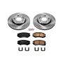 PowerStop KOE5913 OE Stock Replacement Low-Dust Ceramic Brake Pad and Rotor Kit