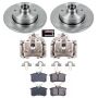 PowerStop KCOE370 OE Stock Replacement Low-Dust Ceramic Brake Pad, Rotor and Caliper Kit