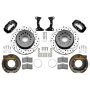 Wilwood 140-17121-D Chevy Monte Carlo Forged 4 Piston DynaPro Black Caliper HP32 VV D&S Rotor - 12.19x0.81