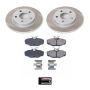 PowerStop SC1298 Semi-Coated Rotor and Low-Dust Ceramic Brake Pad Kit