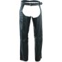Kuryakyn 094439 Leather By River Road Longhaul Leather Chaps Black - Medium