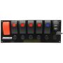 MOROSO MOR74194 Rocker LED Switch Panel w/Breakers & USB Ports