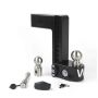 Weigh Safe WS10-3-KA-CER-BLA 10in Drop Hitch w/Built-in Scale & 3in Shank (8K/21K GTWR) w/WS05 - Black Cerakote