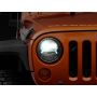 Raxiom 07-18 Jeep Wrangler JK LED Halo Headlights- Black Housing (Clear Lens)