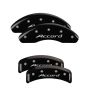 MGP 20130SACCBK 4 Caliper Covers Engraved Front Accord Engraved Rear Accord Black finish silver ch