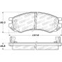 Stoptech 308.05070 Street Brake Pads - Front