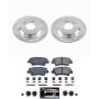 PowerStop K6985 Z23 Daily Driver Carbon-Fiber Ceramic Brake Pad and Drilled & Slotted Rotor Kit