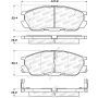 Stoptech 308.05520 Street Brake Pads - Rear