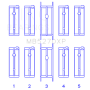 King 03-05 Dodge Neon SRT4 2.4L (Size 0.25 Oversized) Performance Main Bearing Set