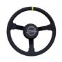 NRG RST-380MB-A Reinforced Steering Wheel (380mm) Nascar/ Alcantara 3 Spoke w/  Logo/ Removable Crushed Pad