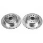 PowerStop JBR717XPR PowerStop Evolution Performance Drilled, Slotted & Plated Brake Rotor Pair
