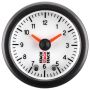 Autometer Stack Analog Clock Gauge - White