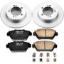 PowerStop CRK684 Genuine Geomet Coated Rotor and Low-Dust Ceramic Brake Pad Kit