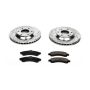 PowerStop K2057 Z23 Daily Driver Carbon-Fiber Ceramic Brake Pad and Drilled & Slotted Rotor Kit