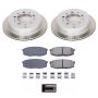 PowerStop SC3073 Semi-Coated Rotor and Low-Dust Ceramic Brake Pad Kit