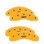 MGP 16229SMGPYL 4 Caliper Covers Engraved Front & Rear  Yellow finish black ch