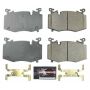 PowerStop Z23-8002 PowerStop - Z23 Daily Driver Carbon-Fiber Ceramic Brake Pads with Hardware Kit