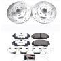 PowerStop K5432-26 Z26 Street Performance Ceramic Brake Pad and Drilled & Slotted Rotor Kit