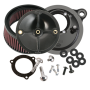 S&S Cycle 170-0165 2008+ BT w/ S&S 66mm Throttle Body Stealth Air Cleaner Kit w/o Cover