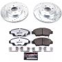 PowerStop K7032-26 Z26 Street Performance Ceramic Brake Pad and Drilled & Slotted Rotor Kit