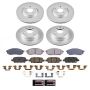 PowerStop CRK9075 Genuine Geomet Coated Rotor and Low-Dust Ceramic Brake Pad Kit