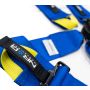 NRG SBH-HRS6PCBL FIA 6pt 2in. Shoulder Belt for HANS Device/ Rotary Cam Lock Buckle/ 3in. Waist Belt - Blue