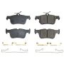 PowerStop 17-2384 PowerStop - Z17 Low-Dust Ceramic Brake Pads with Hardware