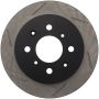 Stoptech 126.40017SR Power Slot Rear Right Rotor 90-01 Integra (exc. Type R) /all 93-00 Civic w rear disc/93-9