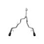 CORSA Performance 21185BLK Corsa 2021-2024 2023 Ford F-150 SuperCrew/5.5ft Bed 3.5L V6 Sport Cat-Back Dual Rear Exit-Black PVD