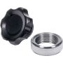 ALLSTAR PERFORMANCE ALL36167 Filler Cap Black with Weld-In Steel Bung Small