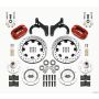 Wilwood 140-12459-DR Forged Dynalite Front Kit 12.19in Drilled Red 59-64 Chevy Impala / 63-64 Corvette