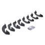 Go Rhino 6944156 07-21 Toyota Tundra DC/CC 4DR Mounting Brackets(V-Series V3/RB10 Slim/RB20 Slim) - Tex. Blk