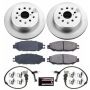 PowerStop CRK5061 Genuine Geomet Coated Rotor and Low-Dust Ceramic Brake Pad Kit