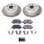 PowerStop SC1083 Semi-Coated Rotor and Low-Dust Ceramic Brake Pad Kit