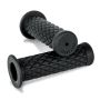 Burly Brand B16-1004 Rubber Diamondback Grips 7/8in - Black