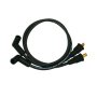 Moroso 27285 58-69 Harley-Davidson XL Suppression Core Wire Set - Black