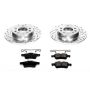 PowerStop K1436 Z23 Daily Driver Carbon-Fiber Ceramic Brake Pad and Drilled & Slotted Rotor Kit
