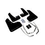 Rally Armor 2015+ VW Golf/GTI/TSI UR Black Mud Flap w/ Silver Logo