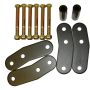 Rugged Ridge HD Rear Leaf Spring Shackles 1-In Lift 87-95 Jeep Wrangler YJ