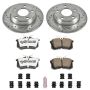 PowerStop K941-26 Z26 Street Performance Ceramic Brake Pad and Drilled & Slotted Rotor Kit