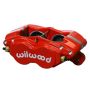 Wilwood 120-13744-RD Caliper-Forged Dynalite-M-Red 1.75in Pistons .81in Disc