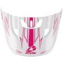 EVS HE21T3P50-VSRPK T3 Pinner Helmet Visor 50-50 - White/Pink