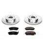 PowerStop K660 Z23 Daily Driver Carbon-Fiber Ceramic Brake Pad and Drilled & Slotted Rotor Kit