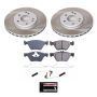 PowerStop SC2926 Semi-Coated Rotor and Low-Dust Ceramic Brake Pad Kit